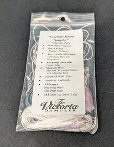 The Victoria Sampler Lavender Hearts Silk Accessory Pack New - Picture 1 of 2