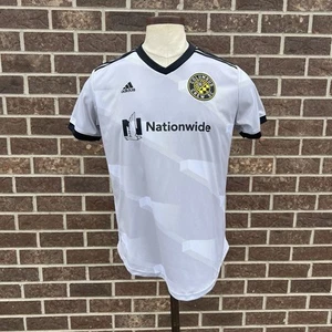 Columbus Crew SC 2021 adidas Home White Gray Stadium Soccer Jersey XL MLS - Picture 1 of 14