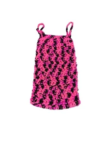 NEW handmade crochet hanging toilet paper roll holder holds 1-2 rolls pink camo - Picture 1 of 5