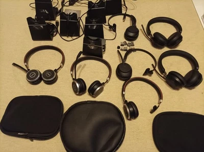 Set Jabra Evolve2 65 Wireless Headset Bluetooth Kopfhörer USB-C, Mini USB Lade S - Bild 1 von 4