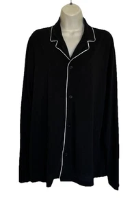 Pigiama donna James Perse Classics top M nero manica lunga con bottoni MCFJ3476 - Foto 1 di 9