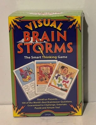 New Sealed Visual Brain Storms The Smart Thinking Game Puzzle NEW! - Image 1 of 2