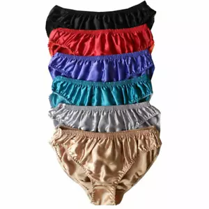 6 pz slip/mutandine uomo puro 100% seta TAGLIA: M L XL XXL - Foto 1 di 3