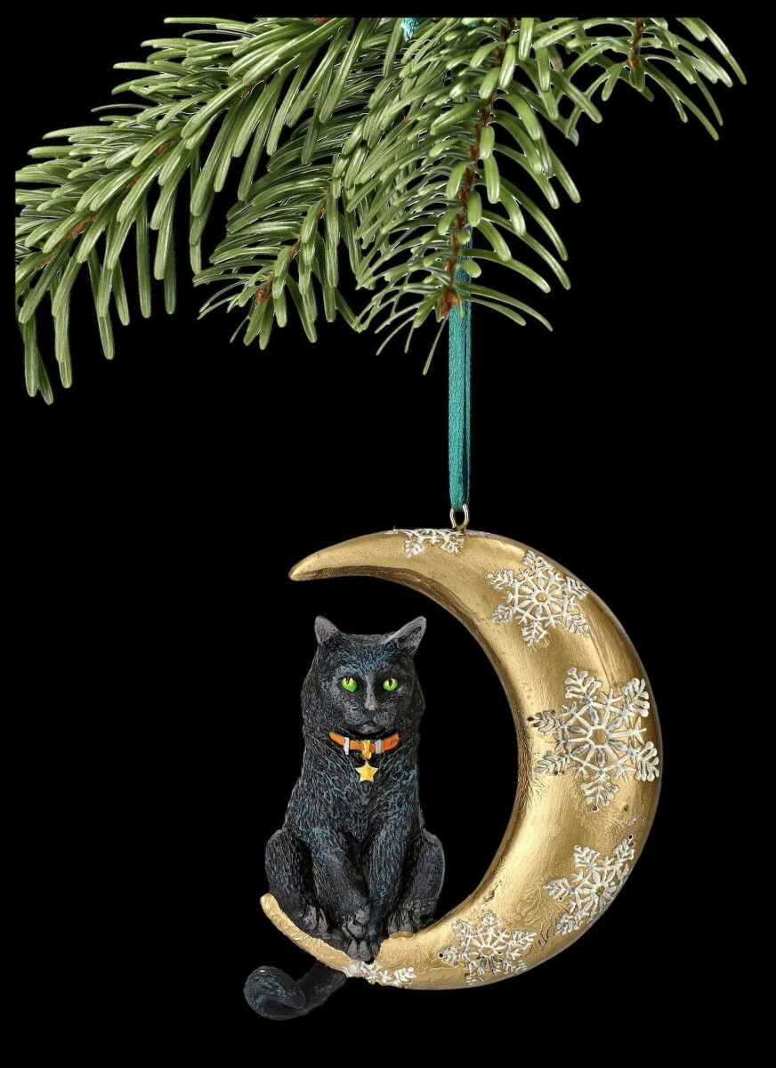 Schwarze Katze Weihnachtsdekoration Conversation Concepts Weihnachtsbaum  Anhänger - Schwarze Katze Als Christbaumschmuck Katzen Ornament Weihnachten, image size:872x1200