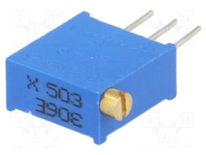 Potenciómetro: para instalación 500mW 50kΩ THT ±10% T910X-50K THT potenciómetro - Imagen 1 de 1