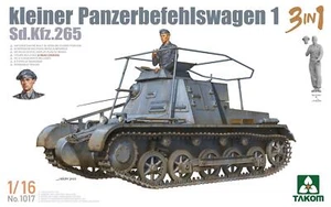Takom 1017 escala 1/16 pequeño vagón de comando de tanque I Sd.Kfz.265 3 en 1 - Imagen 1 de 1