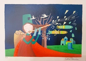 Catia Piacentini  Serigrafia Note d'amore casa  arte arredamento - Bild 1 von 1