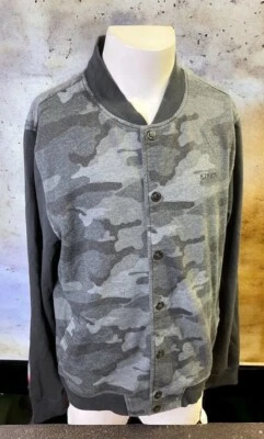 Ezekiel Snap Up Jacket Men’s Black Camo Camouflage Large Class A EF13311OR - Image 1 of 4