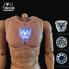 1/6 Scale ST020 Iron Man Tony Stark Light Up Body w/ Nano Reactor Figure Toys