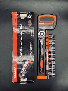 Egofine 12tlg 3/8 Zoll Ratschen-Steckschlüsselsatz, Antrieb mit 10 Stecknüssen 8-13mm - Bild 1 von 1