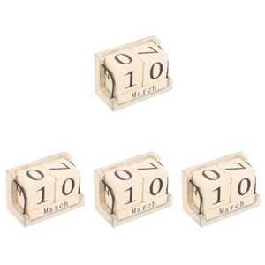 4 Count Kalender Aus Holz Elektronisch Tischkalender - Bild 1 von 12