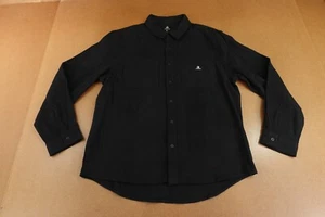 Converse Mens Size Large Black Flannel Long Sleeve Button Front Shirt NWT - Picture 1 of 10
