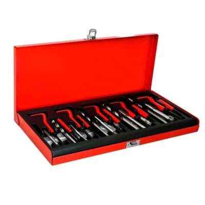 EXPERTSHOP SET SET RIPARA RIPARAZIONE FILETTI 131 PZ RIPRISTINA FILETTATURE ELICOIDI MASCHI