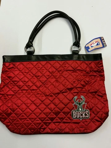 NBA Milwaukee Bucks Quilted Tote Bag, NEW Cover