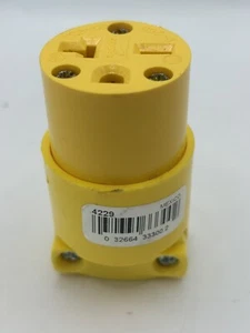 1 Stück - Cooper 4229 20A 250 V 6-20R kommerzielle Qualität Thermoplast Vinyl Stecker - Bild 1 von 5