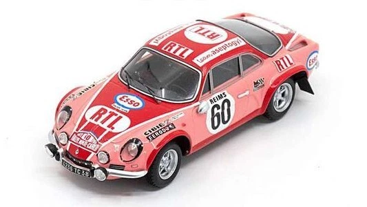 Alpine A110 1800 #60 Rally Monte Carlo 1972 P.moss / Carlsson / E.crellin Model - Immagine 1 di 1