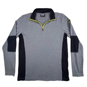 Camisa Atlética Killtec Hombre GRANDE 1/4 Cremallera Gris Negra Manga Larga Rendimiento - Imagen 1 de 8