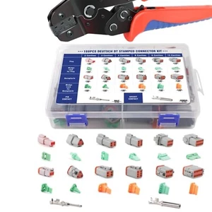 High-Precision 188Pcs Waterproof Automotive Connector Kit with Crimping Tool - Picture 1 of 9