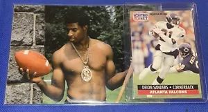 Neon Deion Sanders Football Karten & Foto Konvolut | NFL Sammler Lot - Bild 1 von 4