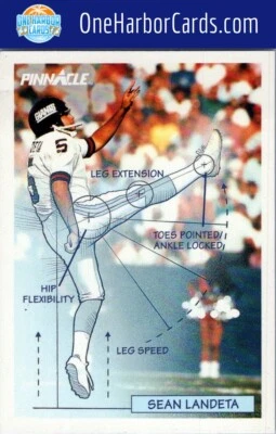 1991 Pinnacle New York Giants #362 Sean Landeta - Image 1 of 2