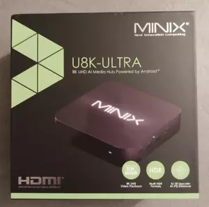 MINIX U8K Android Media AI Box 8K UHD Android Tv Box 8GB LPDDR4 RAM KODI - Imagen 1 de 2