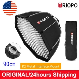US Triopo K2-90 35.4''/90cm Quick Release Foldable Octagon Softbox With Grid Kit - Picture 1 of 16