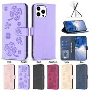 For iPhone 16E 15 14 13 12 11 XR 7 Magnetic Leather Flip Stand Card Wallet Case - Picture 1 of 68
