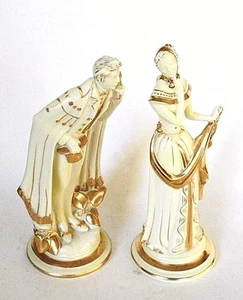 FEINES VINTAGE PAAR ART DECO PORZELLANFIGUREN VON TAUBE CHINA COMPANY, - Bild 1 von 5