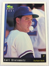1991 Durham Bulls-Classic BEST Minor League Baseball Card-Earl Steinmetz