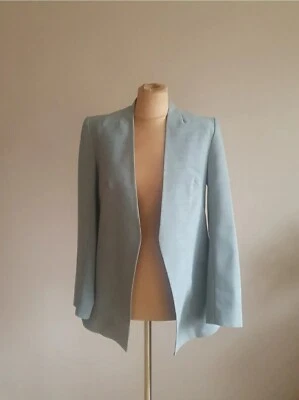 €185 CHAQUETA BLAZER SIMPLE CP GRIS A MEDIDA ABRIGO LANA MININALISTA S. BUENO Foto 1 de 4