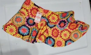 NWT Pilyq Girls M Crochet Grandma Square Fun Skirt Swim Cover Up 113990 - Picture 1 of 3