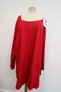 Ulla Popken Damen Langarmshirt Pullover Rot Gr.50/52 Neu - Bild 1 von 3