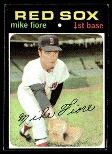 1971 Topps #287 Mike Fiore   Baseball Boston Red Sox