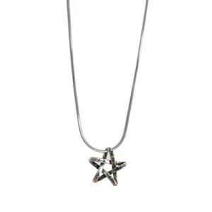 English Letters Hollow Five-pointed Star Pendant Simple Necklaces for Women - Picture 1 of 7