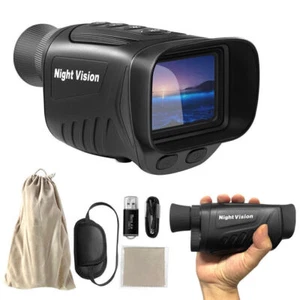 Monocular infrared night vision device camera HD night vision device Black - Picture 1 of 9