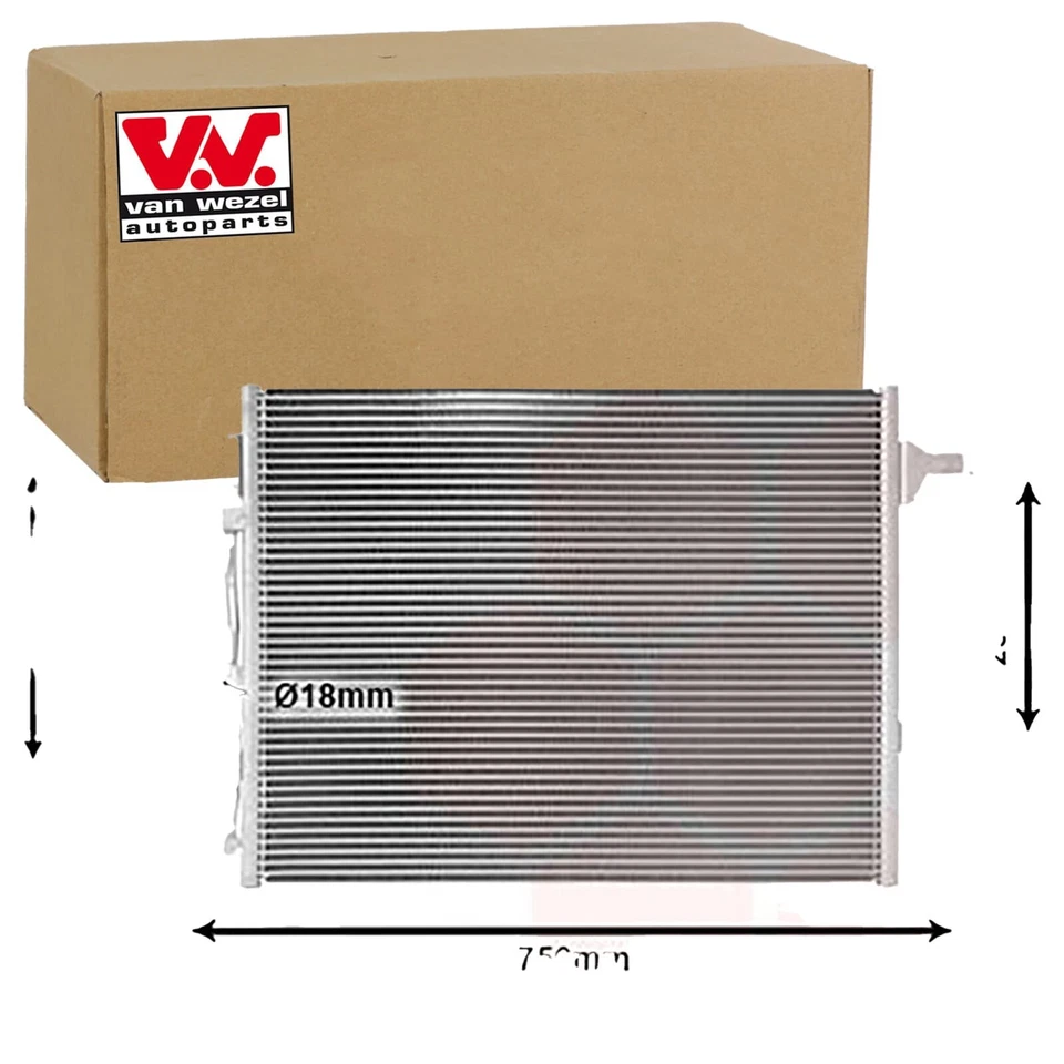 VAN WEZEL Condenseur Avec Sèche-linge Convient pour Volvo S60 V60 V70 XC60 XC70 - Photo 1/2