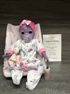 Einzigartige Babys von Lori Alien Zion Vollsilikon Reborn Baby mit Zubehör Echtheitszertifikat - Bild 1 von 20