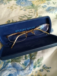 Richard Taylor Scottsdale Elsa Eyeglasses Glasses Half Rim Frames Brown 49 19135 - Picture 1 of 10