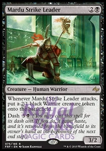 Mardu Strike Leader 1x FOIL FRF Fate Reforged Rare MINT black - Picture 1 of 1