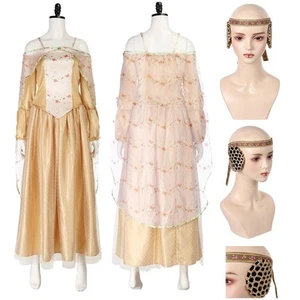 Star Wars Padme Amidala Cosplay Costume Party Suit Skirt Dress+Headband+earmuffs - Picture 1 of 37