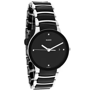 Reloj de cuarzo suizo pulsera cerámica negra Rado Centrix para hombre R30934712 - Imagen 1 de 3