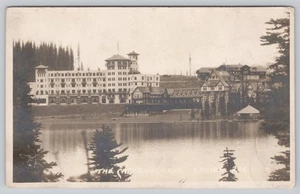 Lake Louise Alberta The Chateau Lake Louise Grand Hotel RPPC Real Photo Postcard - Picture 1 of 2