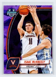 Isaac McKneely 2024-25 Bowman Sapphire University #91 Purple Sapphire /100 - Picture 1 of 2