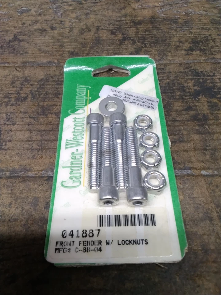 Harley Davidson 2000+ Softail Dyna Glide Allen Perno Arandela Tuerca Guardabarros Juego de Montaje Foto 1 de 4