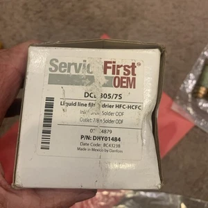 SERVICE FIRST OEM DHY01484 Filter Drier HFC/HCFC Liquid Line DCL 305/75 30 cu.in - Picture 1 of 4