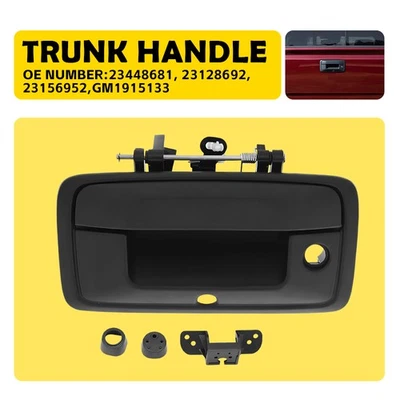 Manija exterior del portón trasero con orificio de cámara para GMC Sierra 1500 3500 2014-2015 Foto 1 de 4