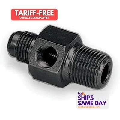 Moroso 65315, One Fuel Pressure Fitting Negro Aluminio Rendimiento Piezas Carreras Foto 1 de 4