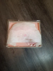 nasharr Christsening Bonnet Bridal Wedding Hankie with card - Picture 1 of 10