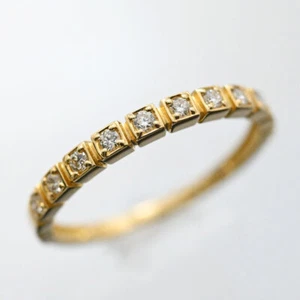 Vendome Aoyama K18YG yellow gold diamond 0.10ct ring P0017811 - Picture 1 of 8
