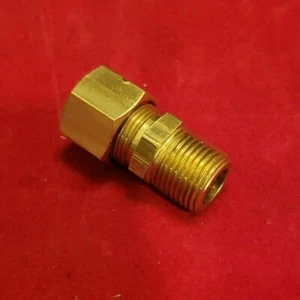 1/2" O.D. Tube x 3/8" Male NPT Brass Compression Fitting - Picture 1 of 5